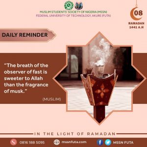 Ramadan Day 08: The Breathe of the Observer of Fast 1 Ramadan Day 08