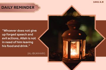Ramadan Day 09: Whoever that does not give up Forged Speech 34 Ramadan Day 09