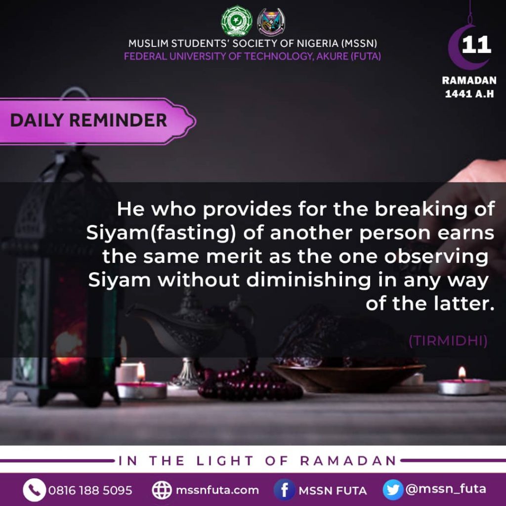 Ramadan Day 11 - mssnfuta.com