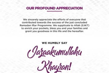 MSSN FUTA Ramadan Appreciation Message