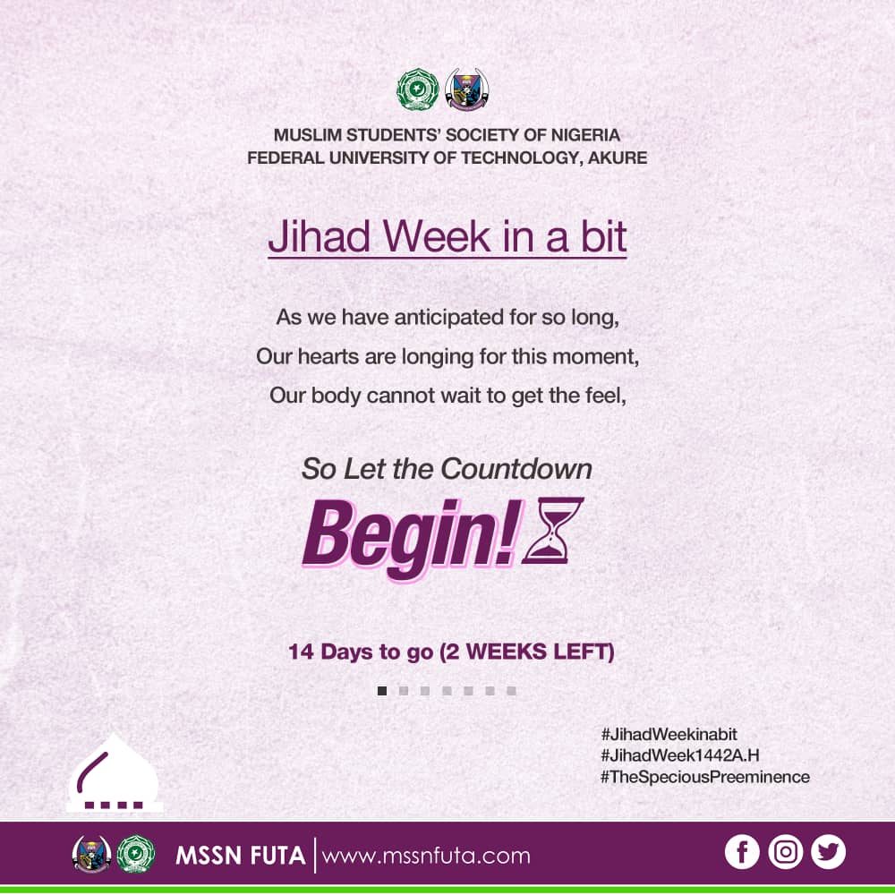 Jihad Week 2 weeks anticipation