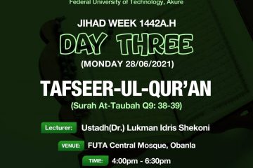 JIHAD WEEK DAY 03: TAFSEER 1 day3