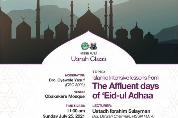 USROH CLAS: Islamic Intensive Lessons From the Affluent Days of 'EID-UL-ADHAA 5 Usrah class