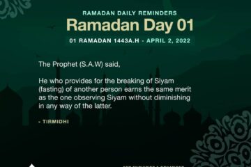 DAILY REMINDERS : RAMADAN DAY 01 10 RAMADAN DAY 1