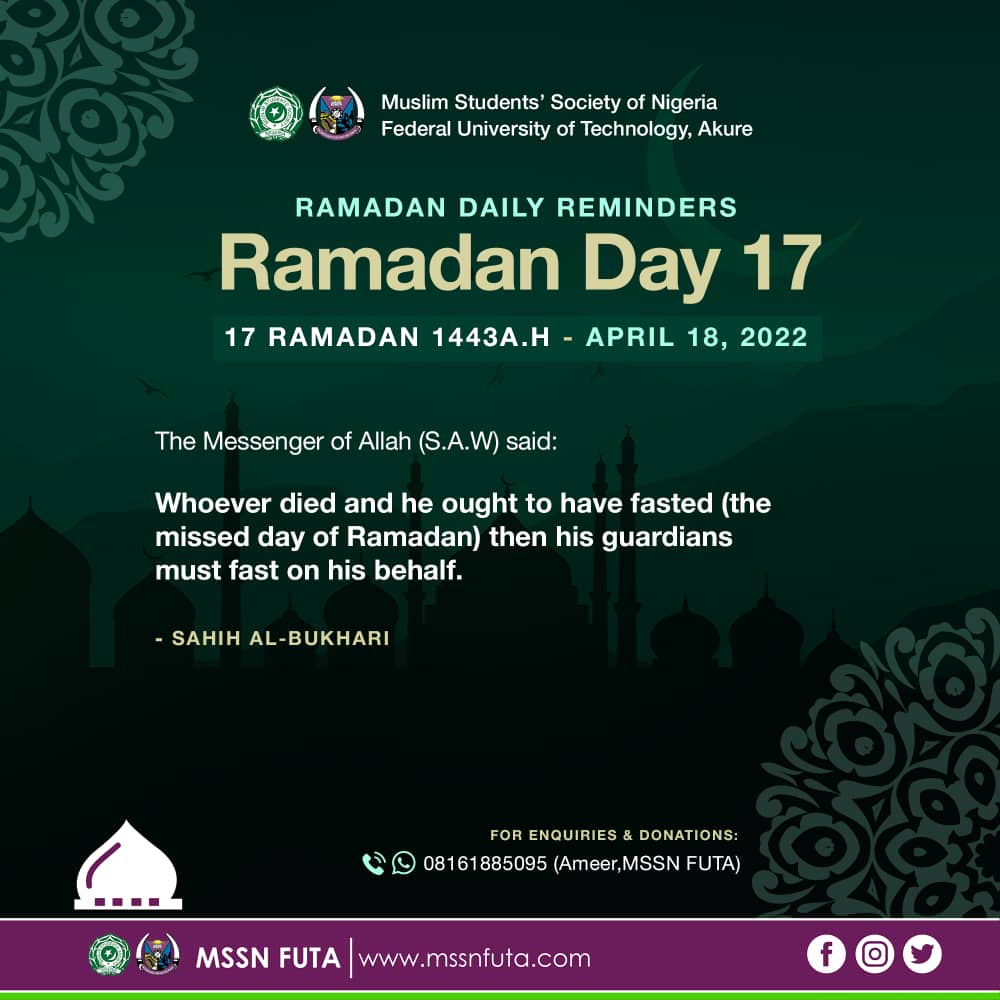 Ramadan Day 17