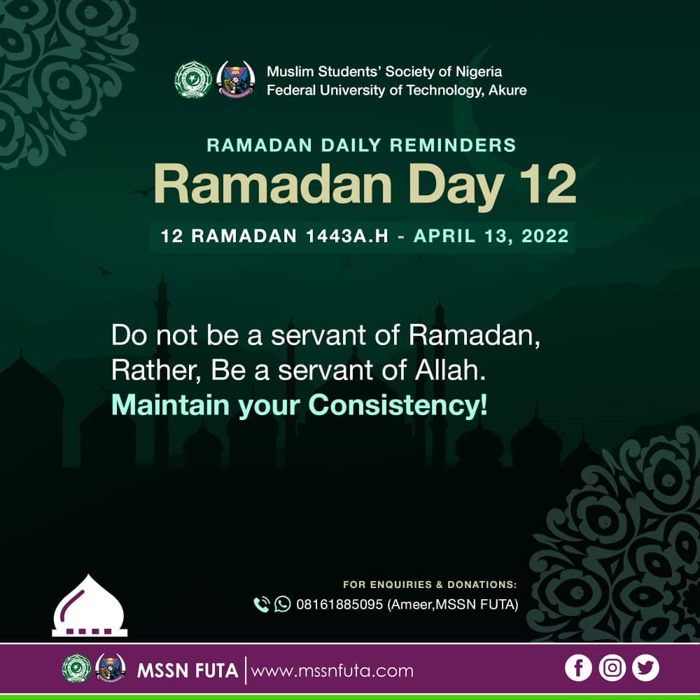 Ramadan day 12
