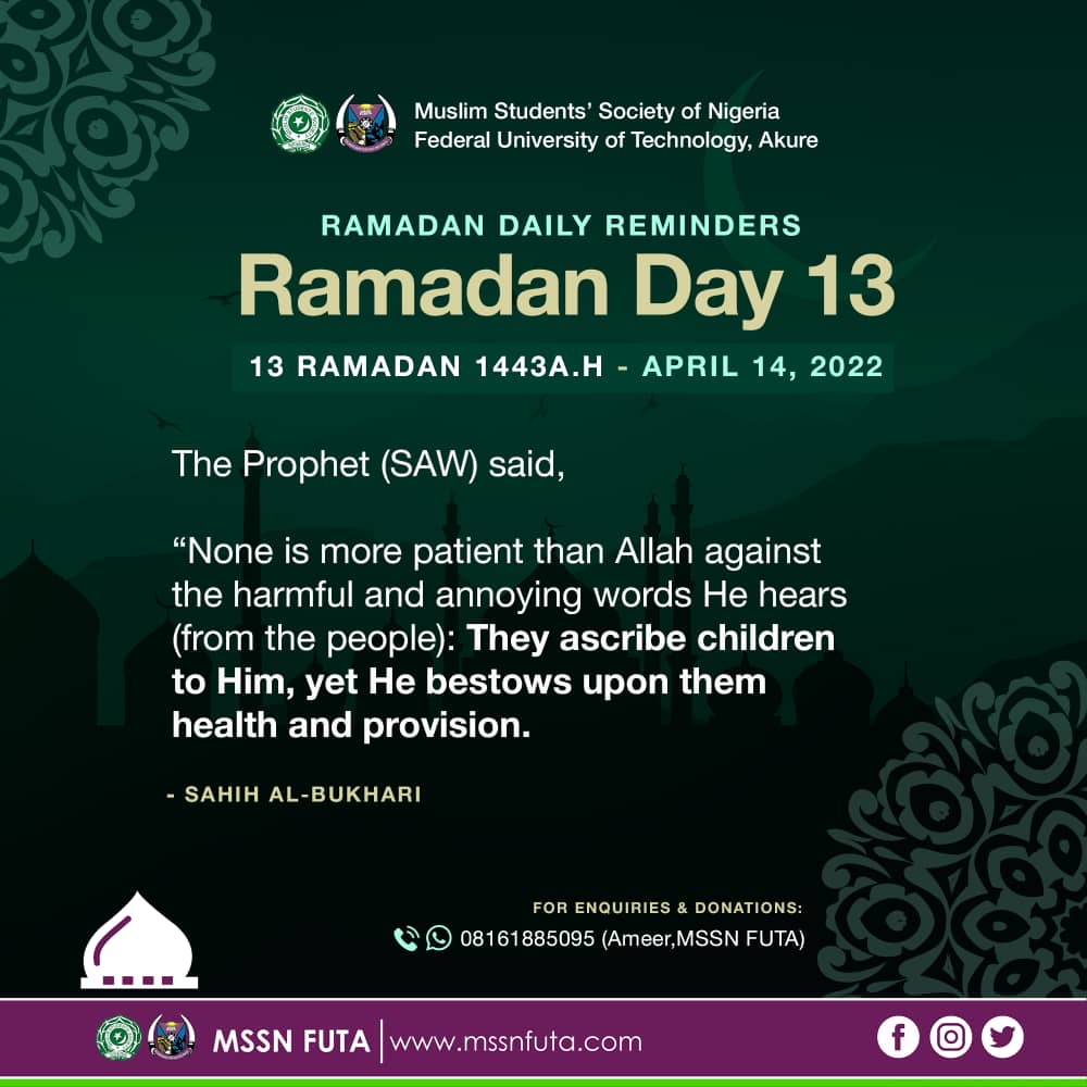 Ramadan day 13