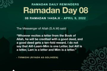 DAILY REMINDER: RAMADAN DAY 08 1 Ramadn day 08