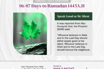 PRE-RAMADAN COUNTDOWN- 06/07 DAYS LEFT 6 DAY 7