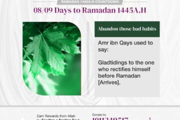 PRE-RAMADAN COUNTDOWN - 8/9 DAYS LEFT 10 DAY9