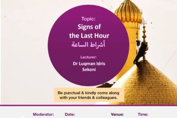 USRAH CLASS - SIGNS OF THE LAST HOUR 11 Usrah class